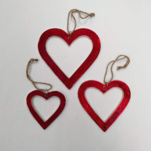 Cast Heart Red - Set/3