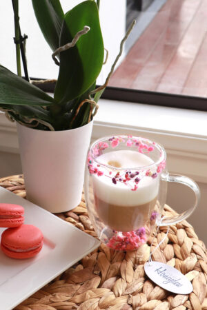 Double Wall Floral Confetti Mug RND