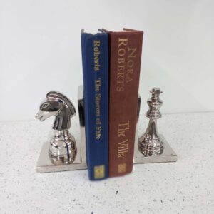 King & Knight - Aluminium Chess Bookends