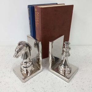 King & Knight - Aluminium Chess Bookends