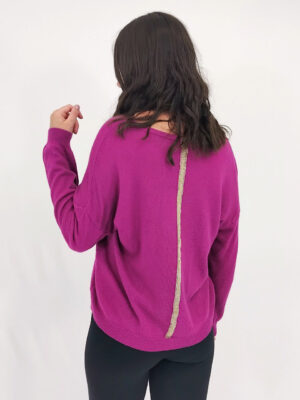 Fleur Glitter Cashmere V-neck