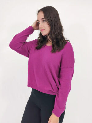 Fleur Glitter Cashmere V-neck - $169