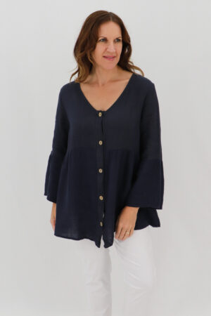 Bella V-neck Pretty Blouse