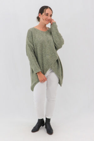Amalia Crossover Knit Top
