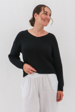 Mattea Ribbed V-Neck