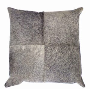 Hide Cushion Sq Grey