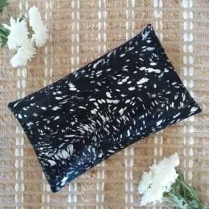 Hide Strip Cushion Rec Black/Silver