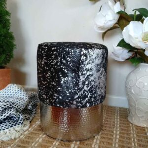 Pouff Black/Silver