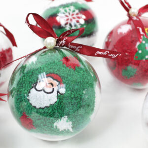 Christmas Bauble Socks - Santa 1pr