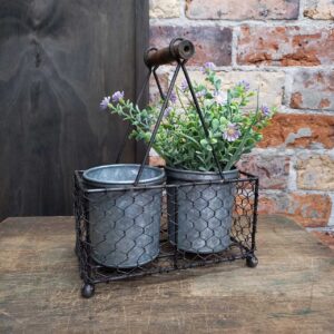 Wire Basket Top Handle 2 pots