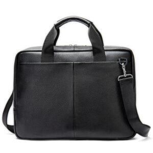 Ash - Leather Briefcase - Black