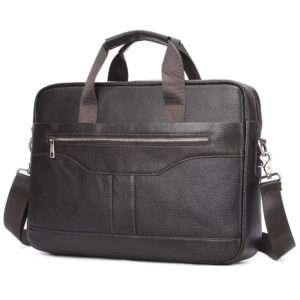 Larch - Leather Briefcase - Coffee