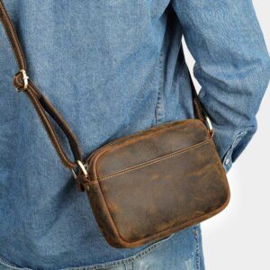 Cedar - Crazyhorse Leather Crossbody