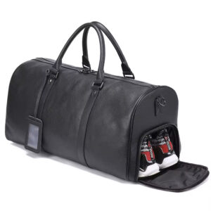 Buxus - Leather Duffle - Black