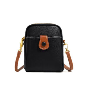 Aster - Leather Crossbody - Black
