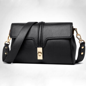 Carnation - Leather Crossbody - Black