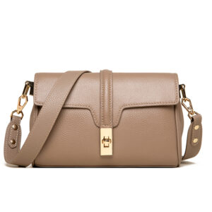 Carnation - Leather Crossbody - Taupe