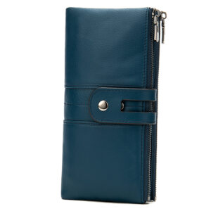 Dahlia - Leather Wallet - Blue