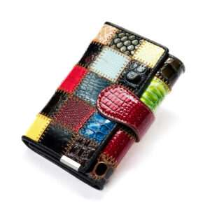 Gerbera - Leather Wallet Small - Square