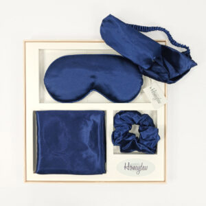 Honeydew Satin Boxed Sleep Set - Navy