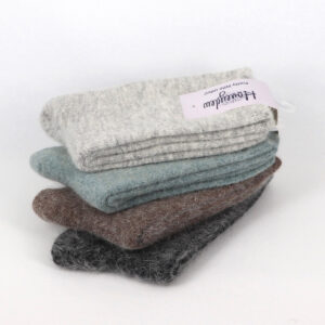 Honeydew Wool & Rabbit Snuggle Socks