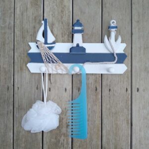 Triple Hook - Blue/White