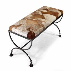 Delaware Bench Seat - Hide Caramel