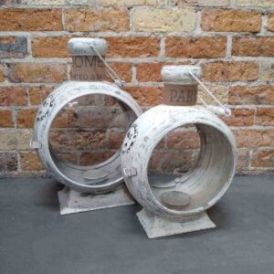Iron Lantern - White Large