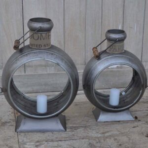Iron Lantern - Silver Large