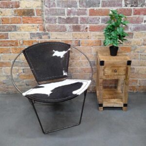 Utah Chair - Black Hide