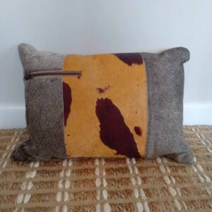 Cushion - Hide/Yellow/Grey Rect