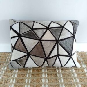 Cushion - Hide/Black/Grey Rect