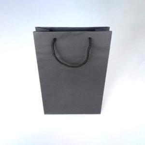 Med Gusseted Kraft Bag Black - Pack of 50