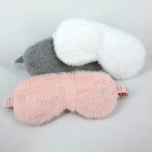 Honeydew Satin Plush Eye Mask