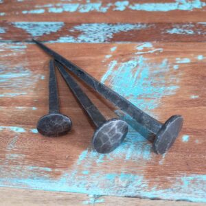Nail Rnd Head Handforged Steel Lg