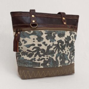 Tori - Canvas/Leather Tote Bag
