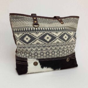Tina - Hide/Canvas Tote Bag