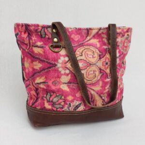 Kathleen - Canvas/Leather Tote Bag