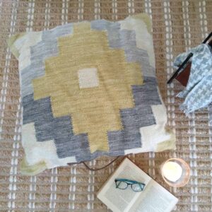 Floor Cushion - Yellow Geo