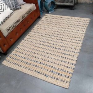 Woven Floor Rug - Navy