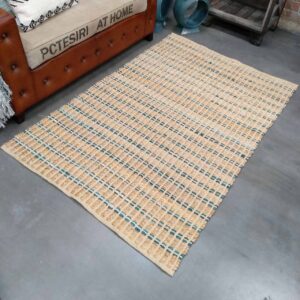 Woven Floor Rug - Teal