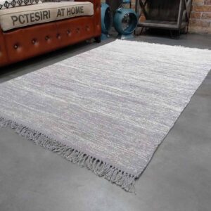 Cotton Floor Rug - Grey