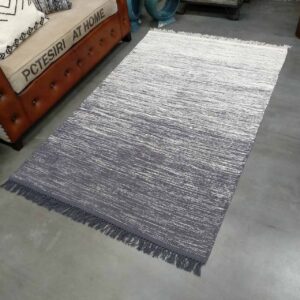 Cotton Floor Rug - Dark Grey