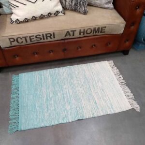 Cotton Floor Mat - Aqua