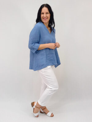 Nora V-Neck Blouse - Basic