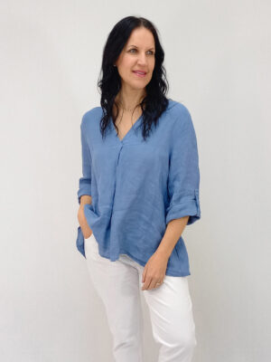 Nora V-Neck Blouse - Basic