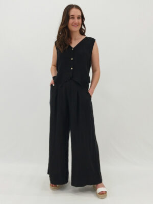 Lorita Linen Waistcoat