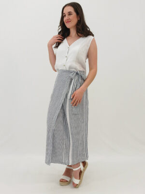 Adriana Wrap Skirt - Stripe