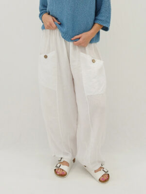 Martina Casual Cargo Pant XL - White