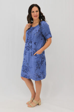 Rolled Sleeve Midi - Petite Posy
